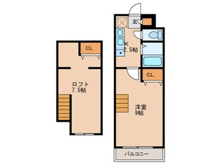 セコンダリー谷畑の物件間取画像